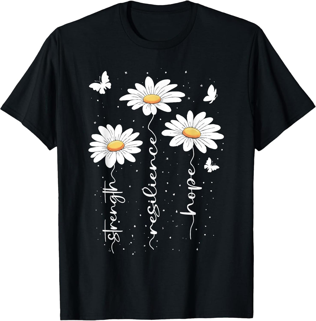 Inspirational Daisy Floral Cute Daisies Flower Nature Lover T-Shirt