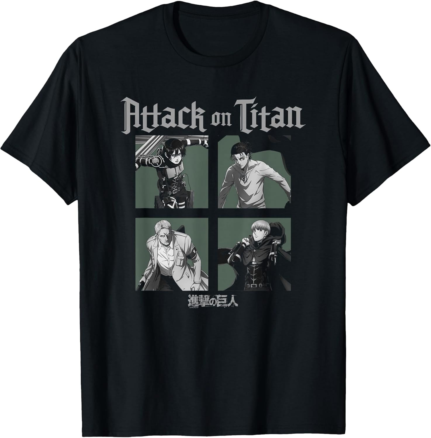 Season 4 Character Portrait Squares Anime T-Shirt