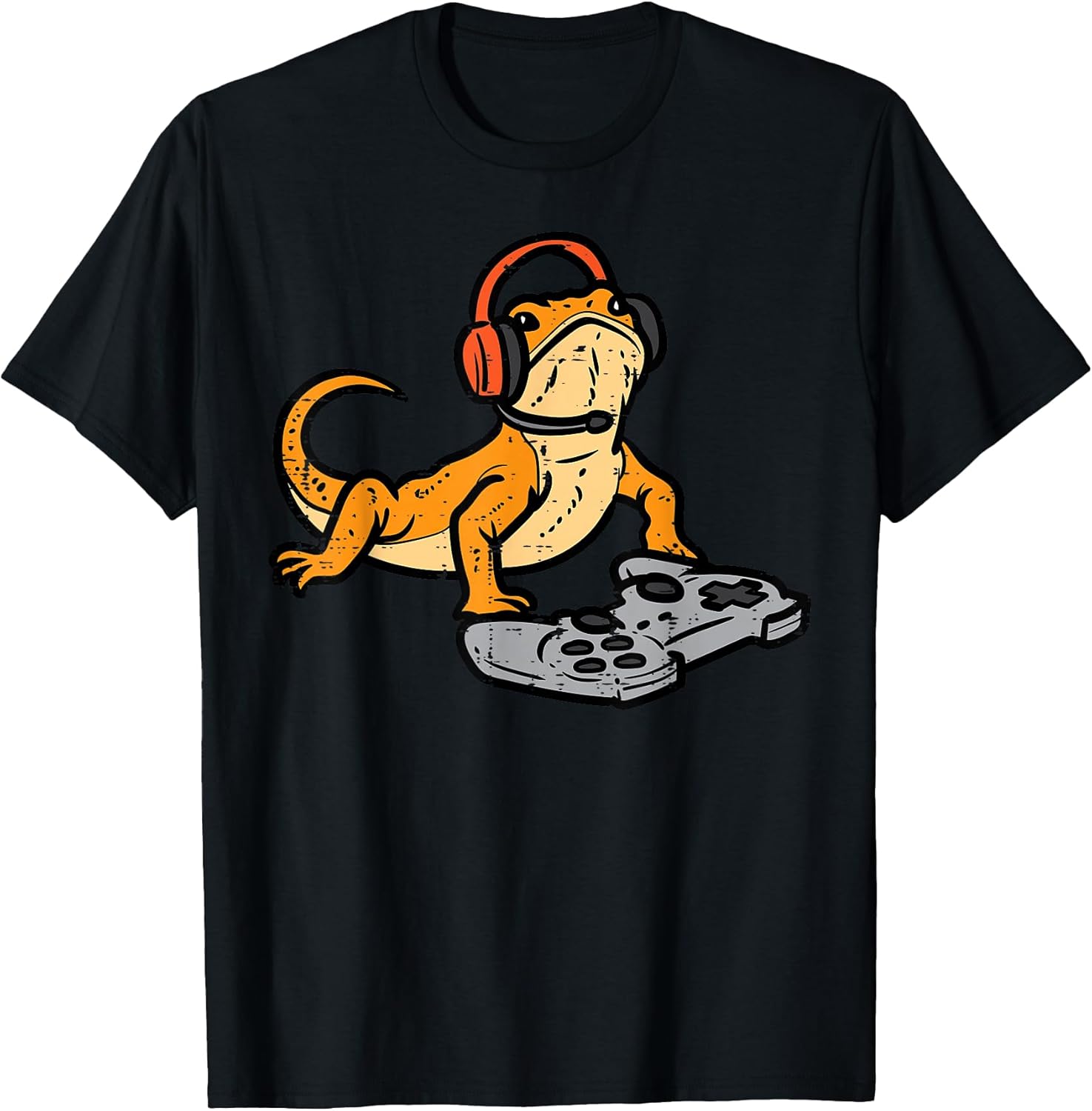 Bearded Dragon Video Gaming Funny Gamer Animal Men Boys Kids T-Shirt