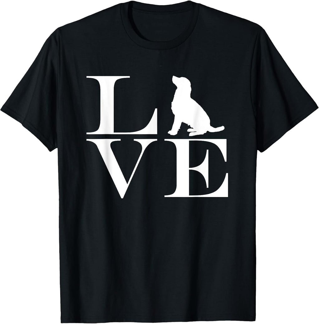 Dog breed retriever love lettering