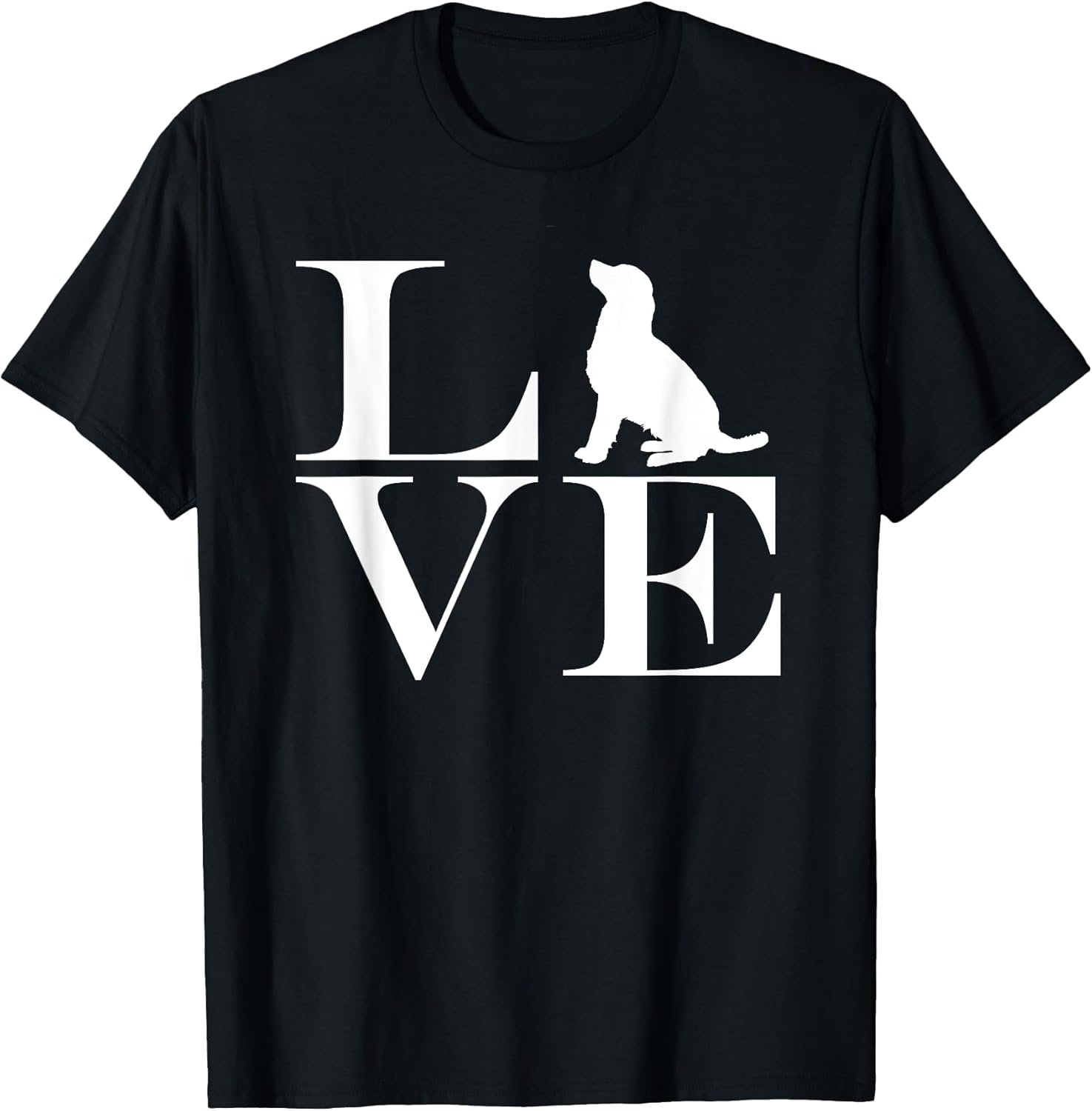 Dog breed retriever love lettering