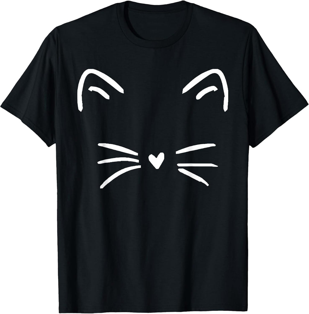 Funny Cute Cat Face Heart Nose Cat Lover
