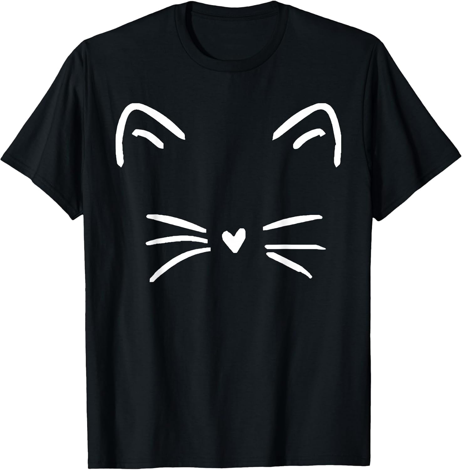 Funny Cute Cat Face Heart Nose Cat Lover