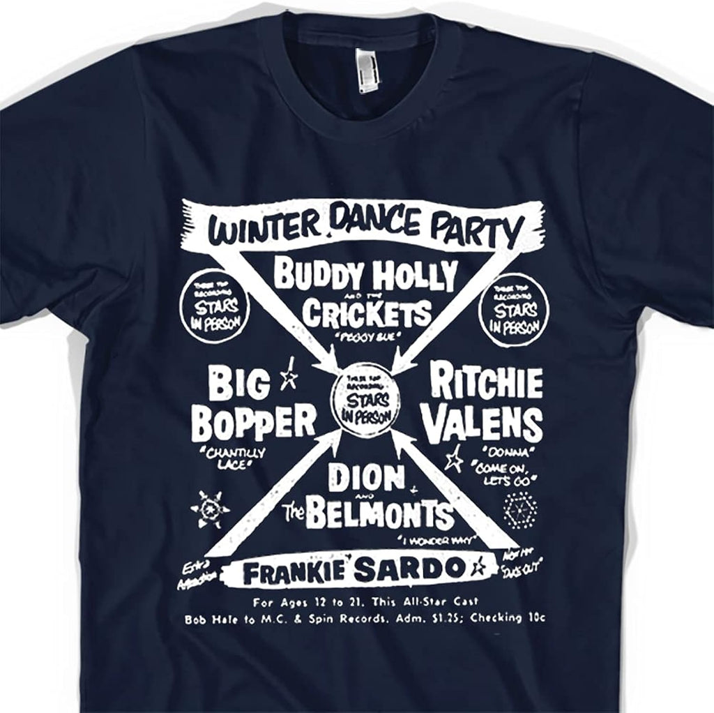 Winter Dance Party TShirt - oldies music lover gift, old rock band t-shirt, 50s 60s vintage