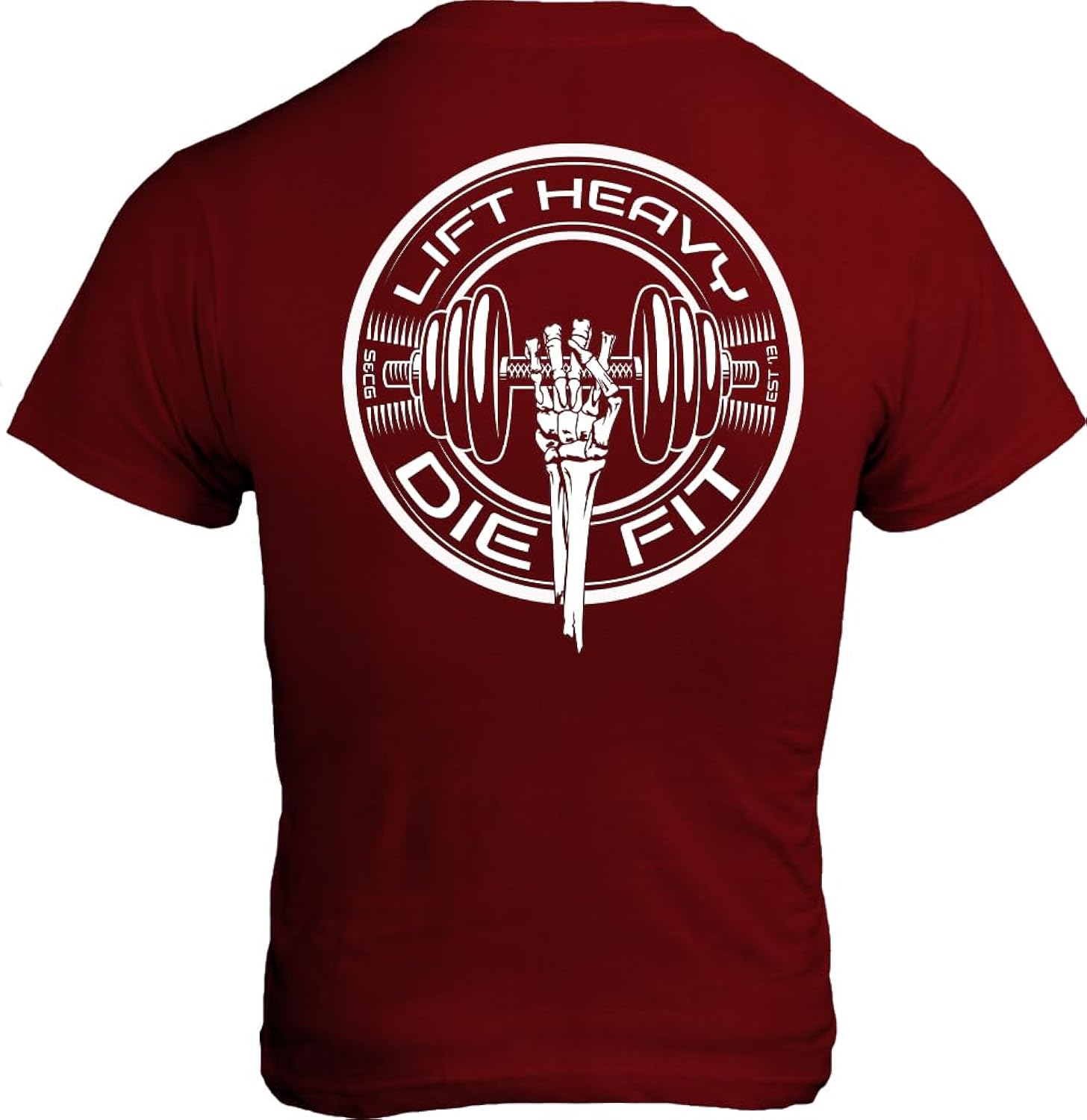 Lift Heavy Die Fit Weightlifting Shirt for Men and Women - Gym Motivational Graphic T-Shirts - Power Lifting Military Tee