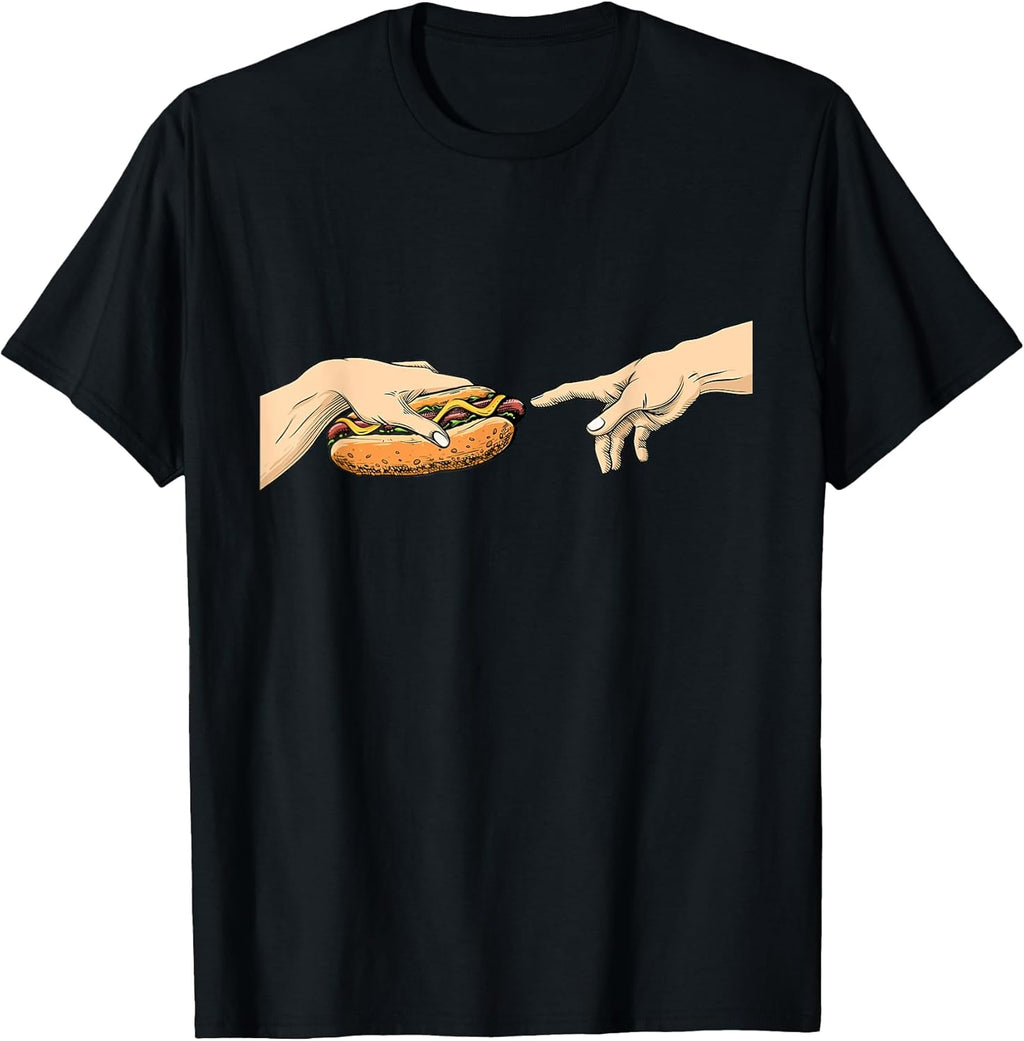 Creation of Hot Dog - Hot Dog Lover Fast Food Wiener T-Shirt for Men Women Girls Kids
