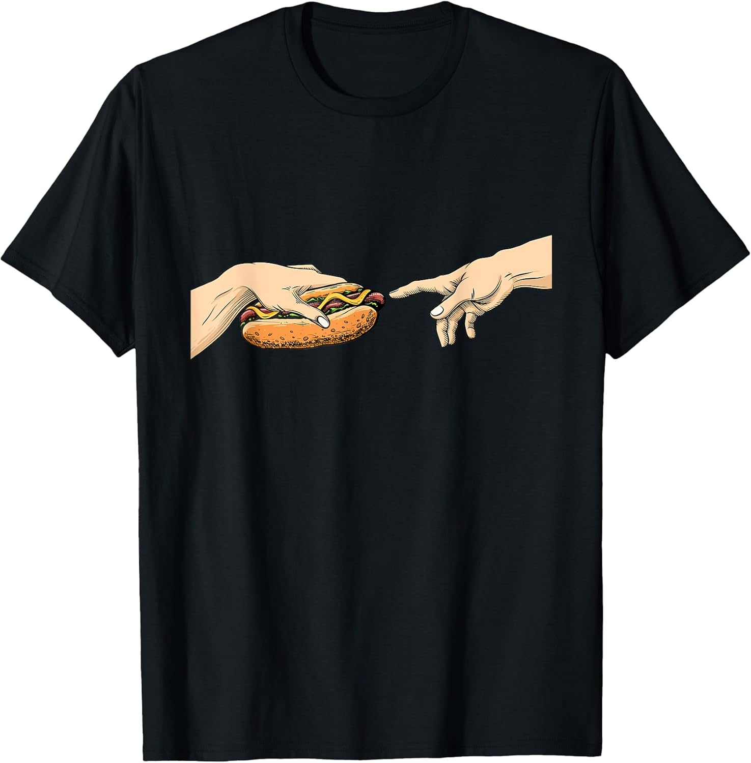 Creation of Hot Dog - Hot Dog Lover Fast Food Wiener T-Shirt for Men Women Girls Kids