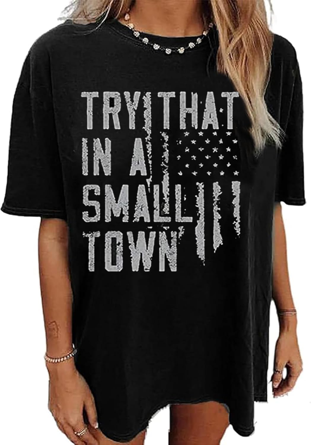 Oversized Country Concert T-Shirt Women Rock Band Shirts Vintage Graphic Country Music Casual Tees Tops
