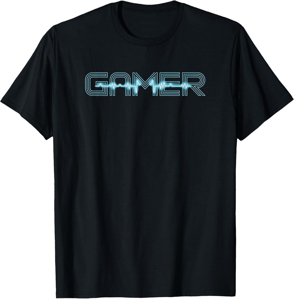 Cool Gamer Heartbeat Video Games | Gamer T-Shirt