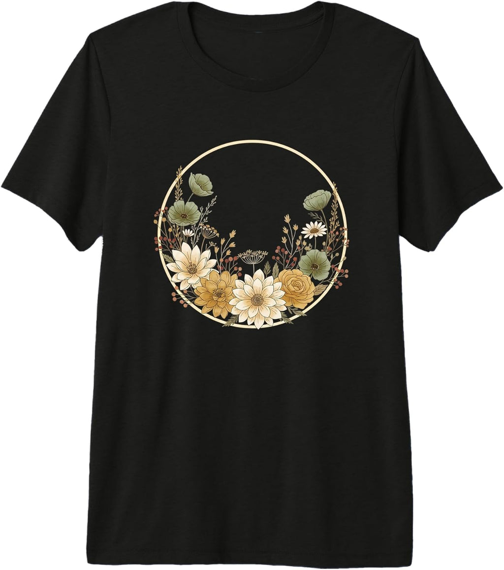 Wildflower Floral Nature Outdoors Botanical Wreath