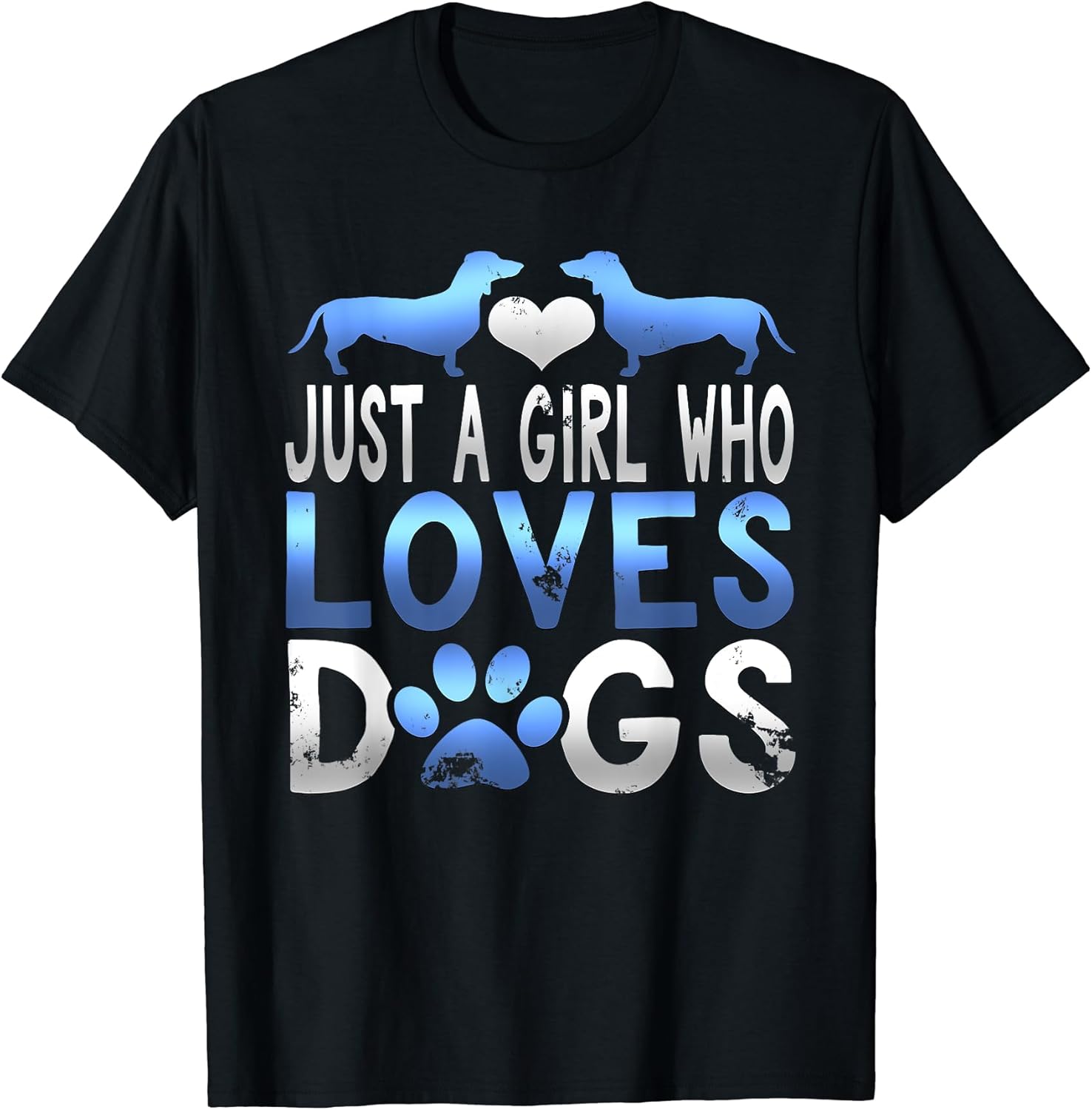 A Girl Who Loves Dogs Gift Tees