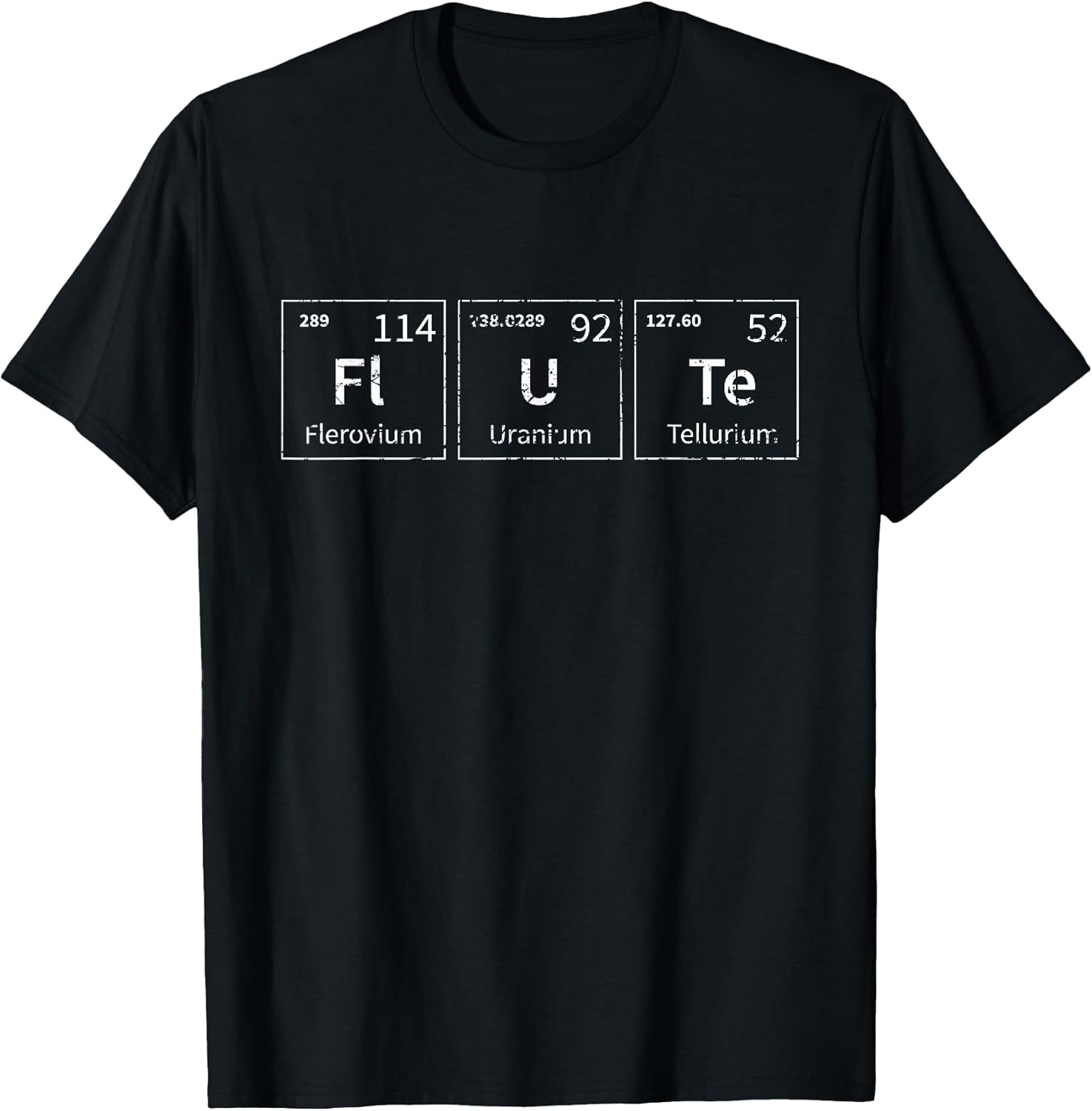 Flute Elements - Flute Player Flutist Marching Band Music T-Shirt