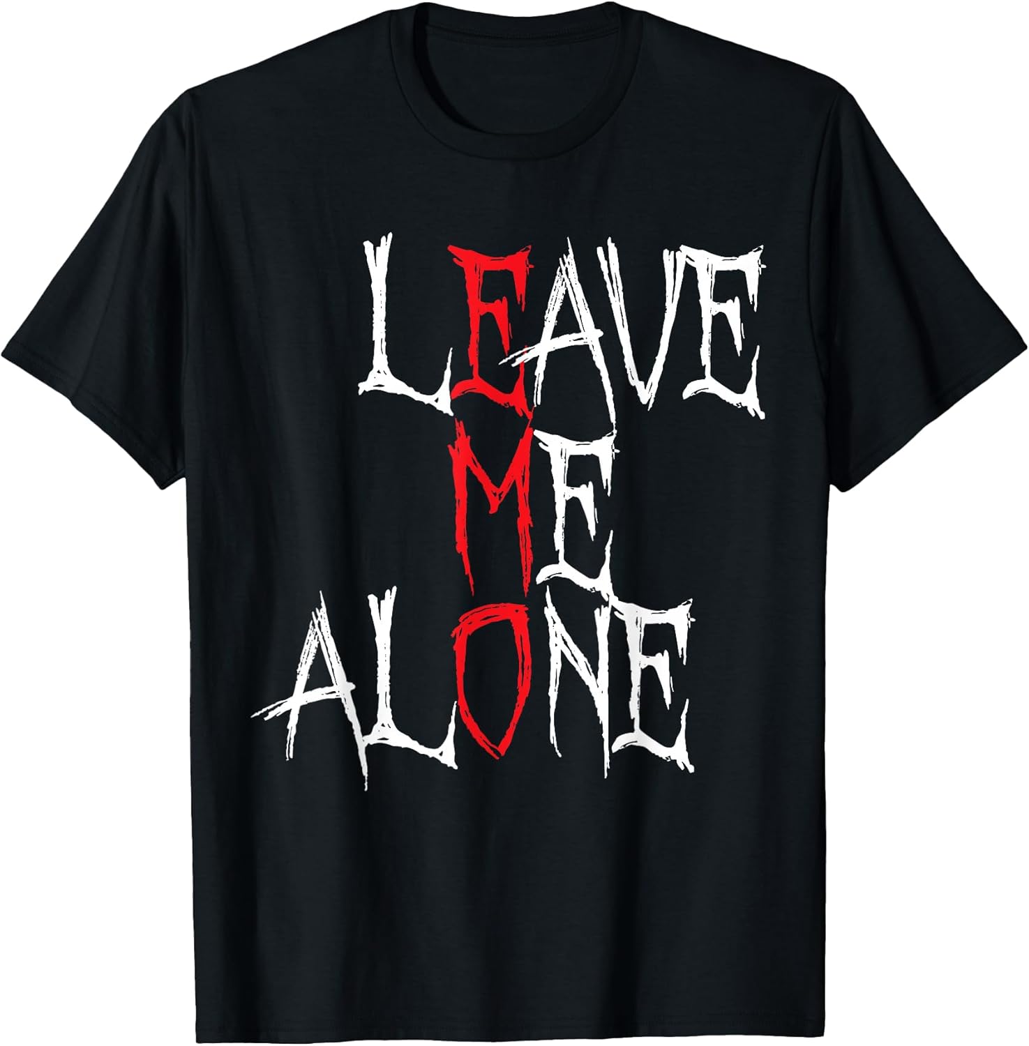 Leave me Alone Emo Aesthetic Goth Scene Alternative Music T-Shirt