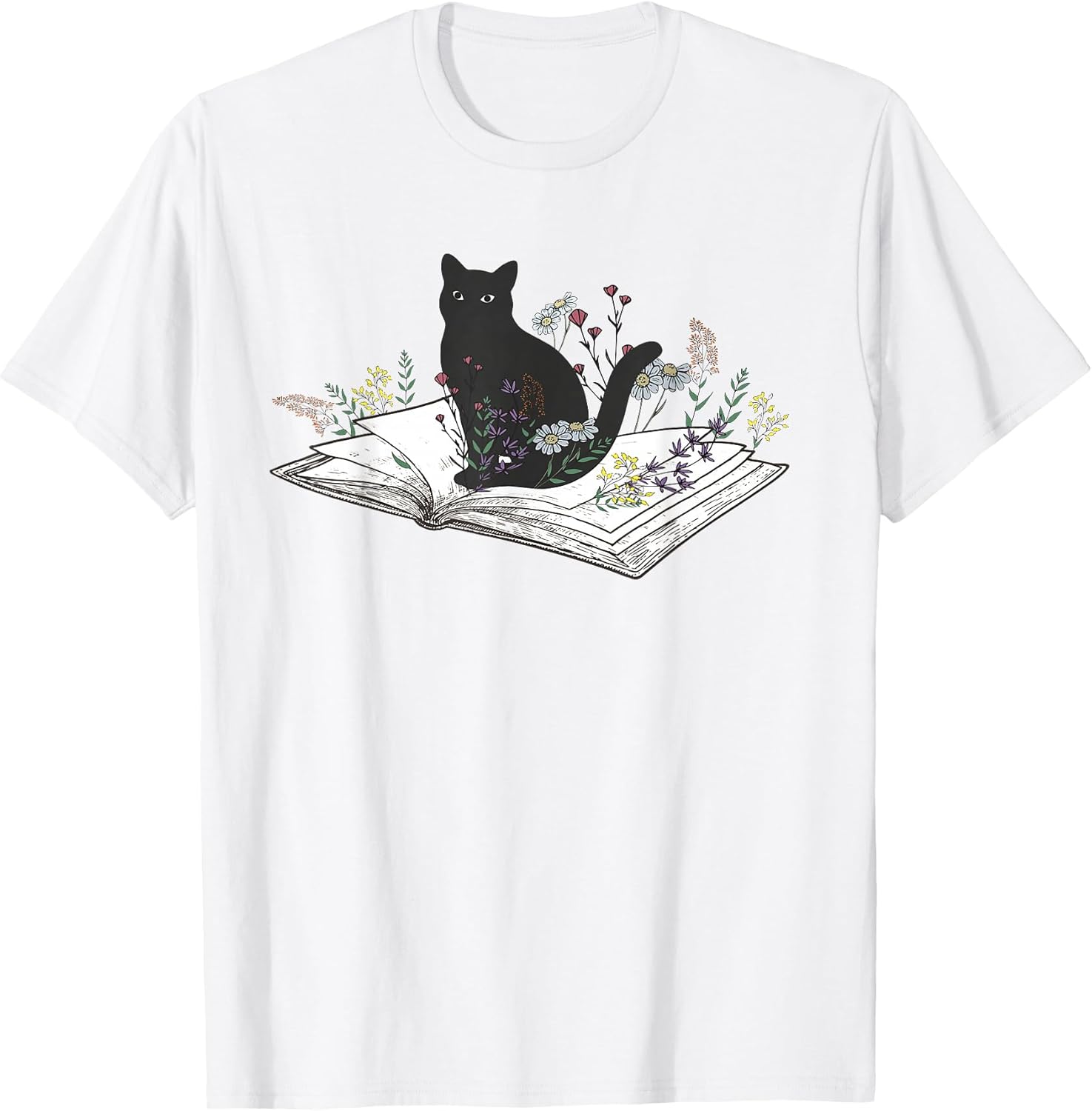 Cute Cat Friends for Book Lover T-Shirt