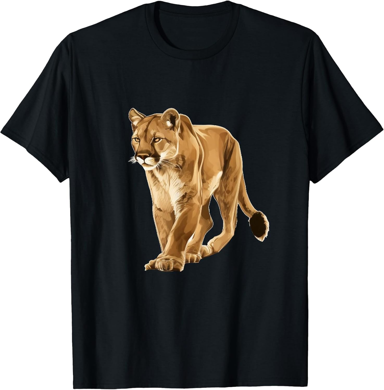 Cougar Face for Wild and Big Cats Lovers T-Shirt