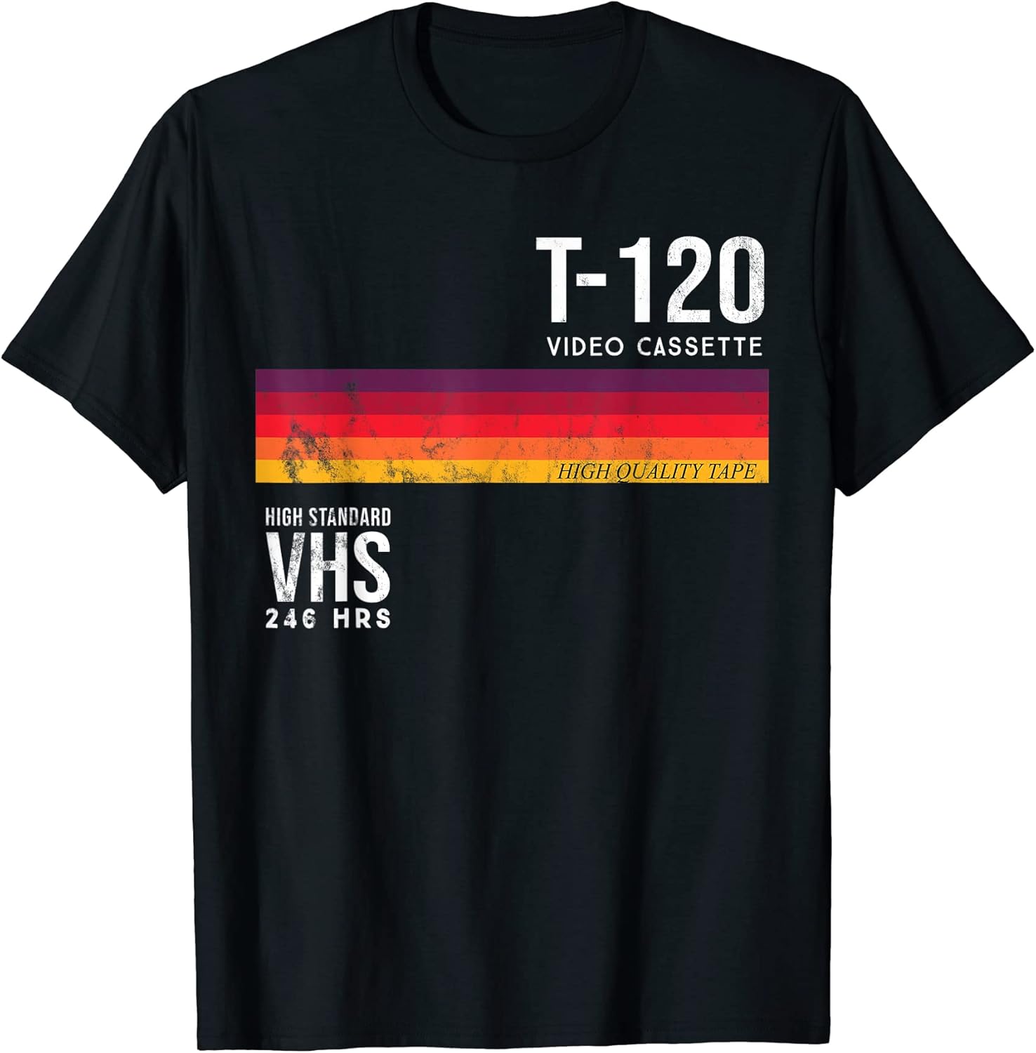 Vintage 80s Video Cassette Tape VHS T-Shirt