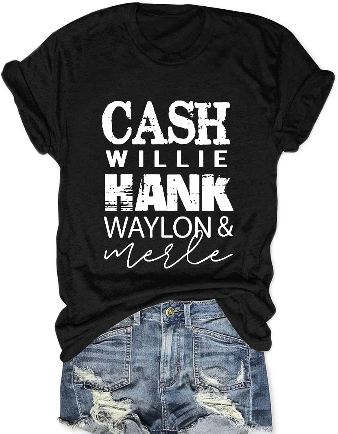 Women Rock Band T Shirt Vintage Country Music Shirt Concert Outfit Short Sleeve Tops