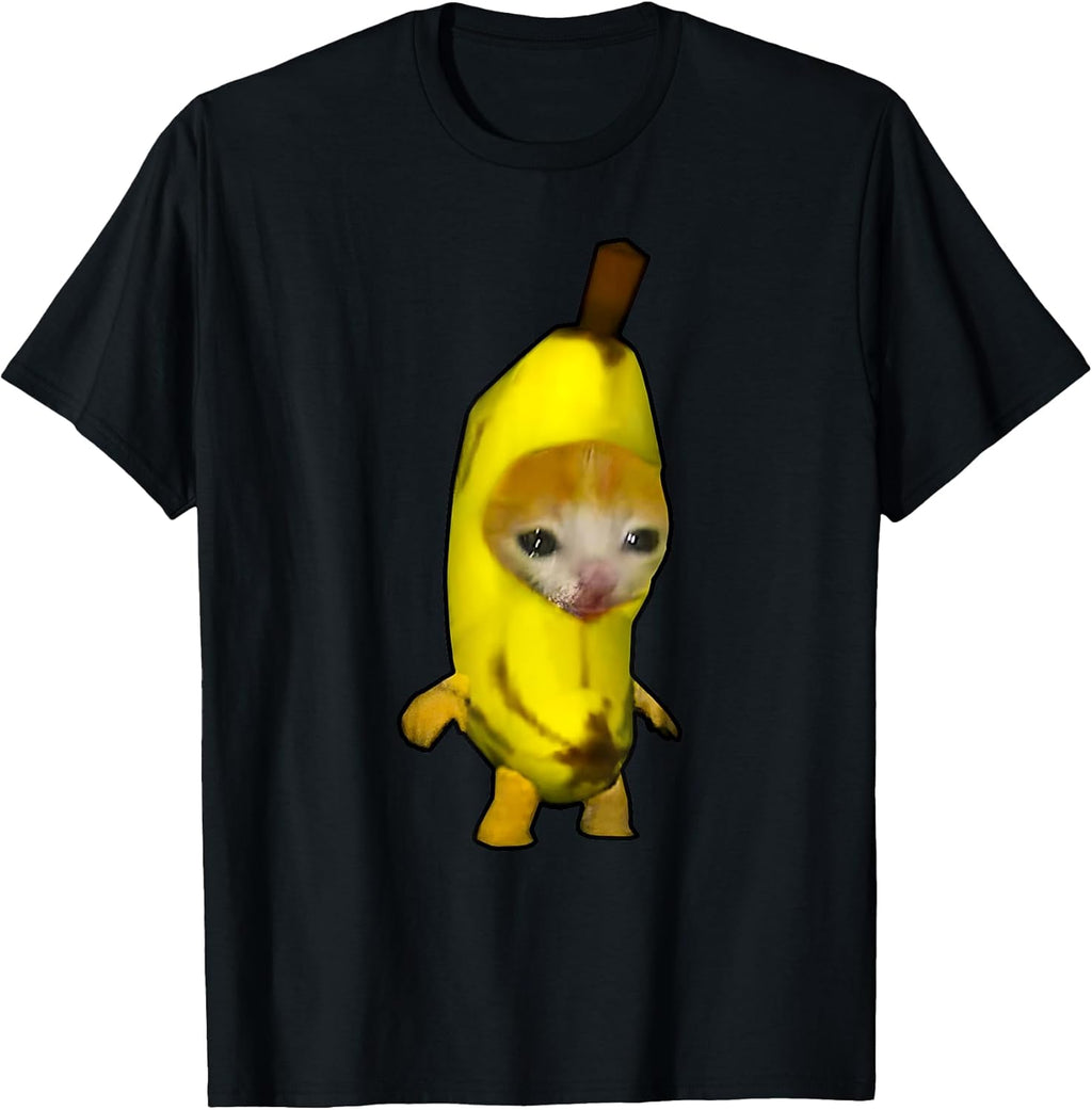 Cute Banana Cat Happy Bananacat Meme Kitty Cat Lovers Meme T-Shirt