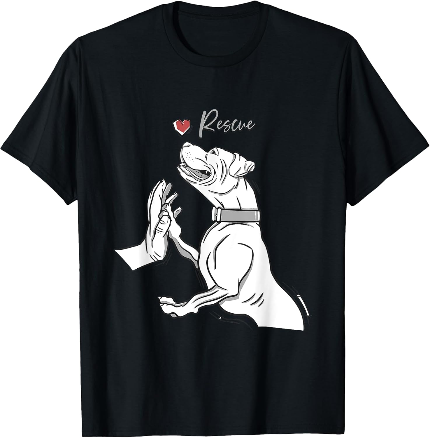 Rescue Pitbull Dogs Lover Animal Rescue T-Shirt