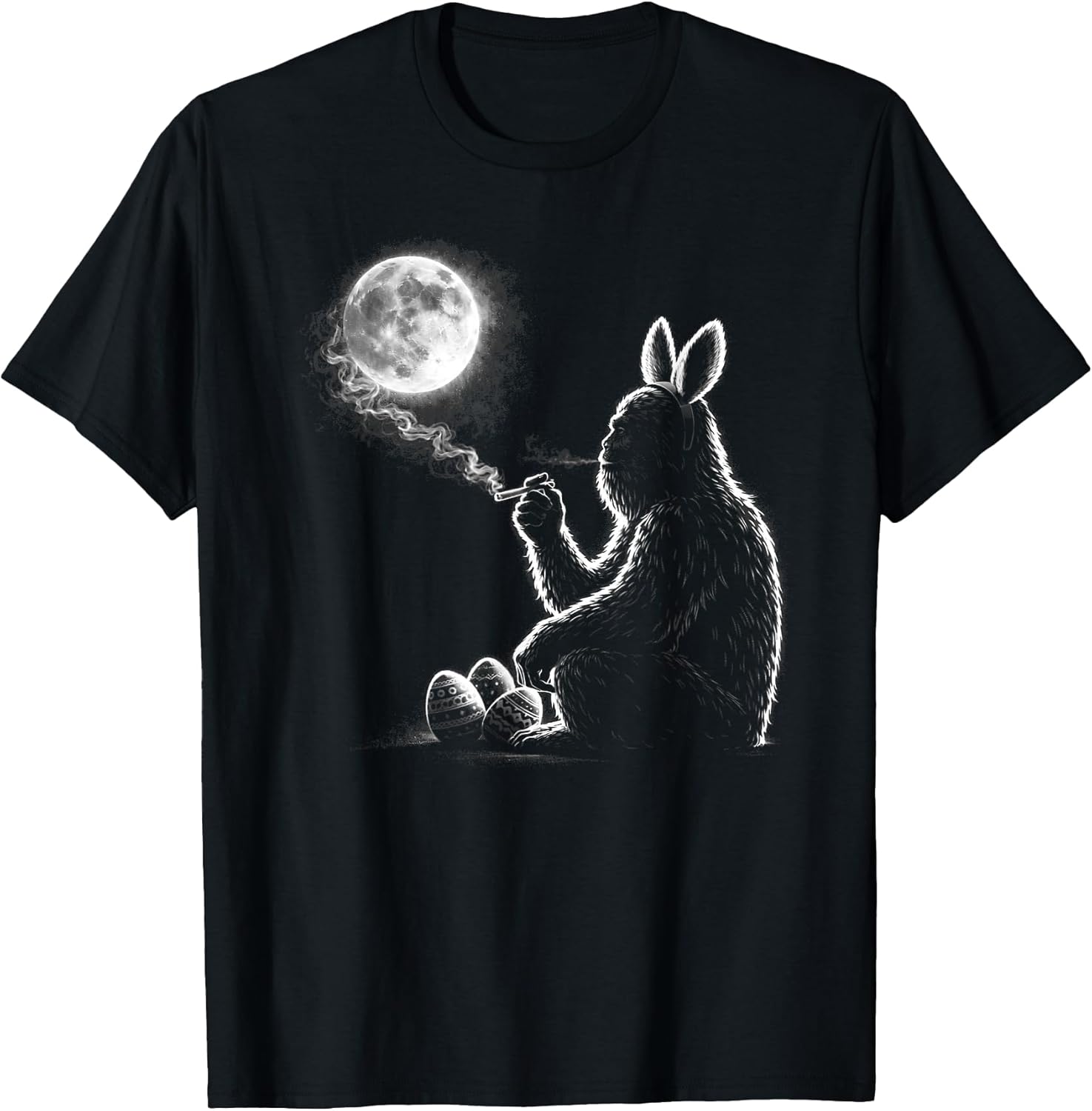 Bigfoot Sasquatch Easter Adult Humor Sleep Shirt