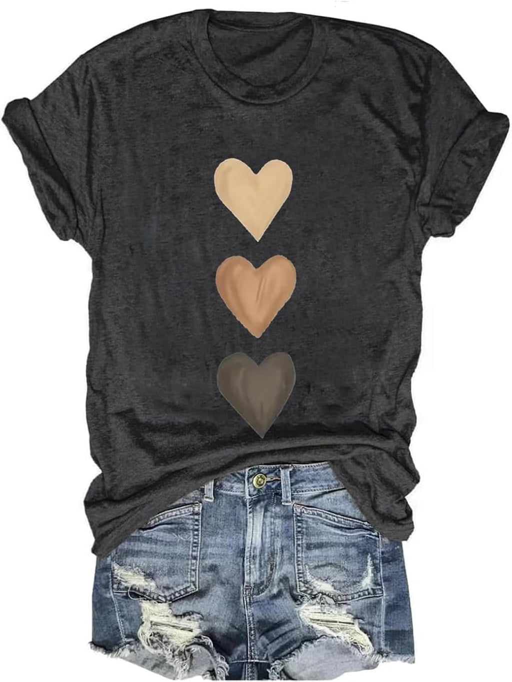 Women's Vintage Floral T Shirt Boho Wildflower Graphic Loose Tees Short Sleeve Casual Tops