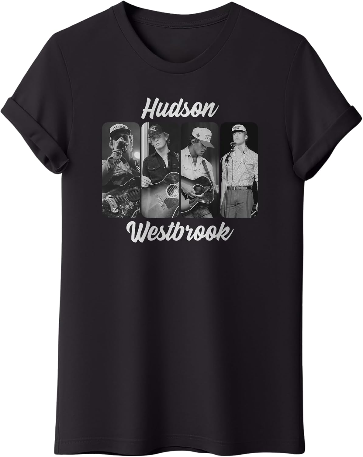 Hudson Country Concert Shirt - Western Retro Band Style Music Festival Graphic Tshirt, Unisex Adult Size S – 2XL