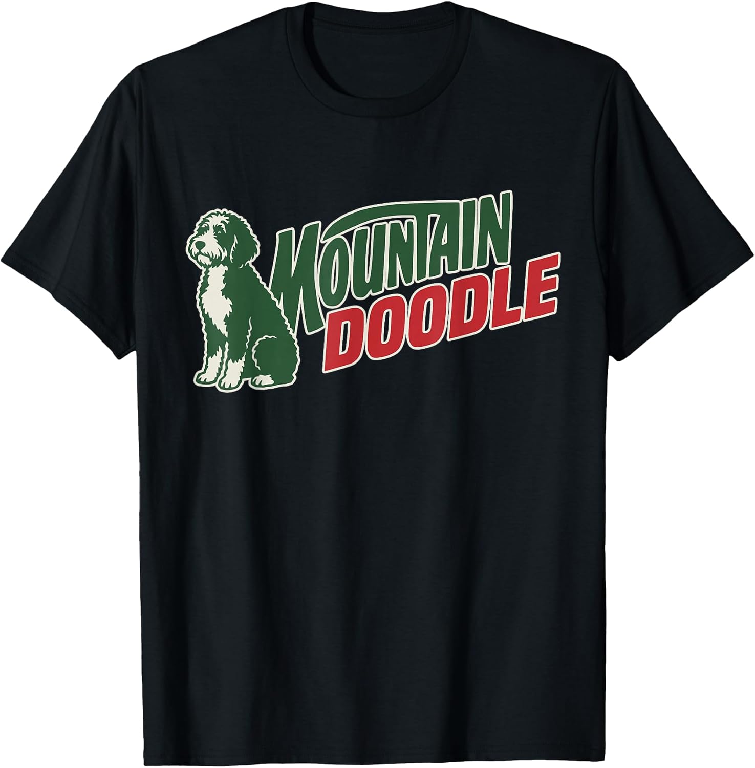 Mountain Doodle Dog Lovers Vintage Retro Outdoor Hiking T-Shirt