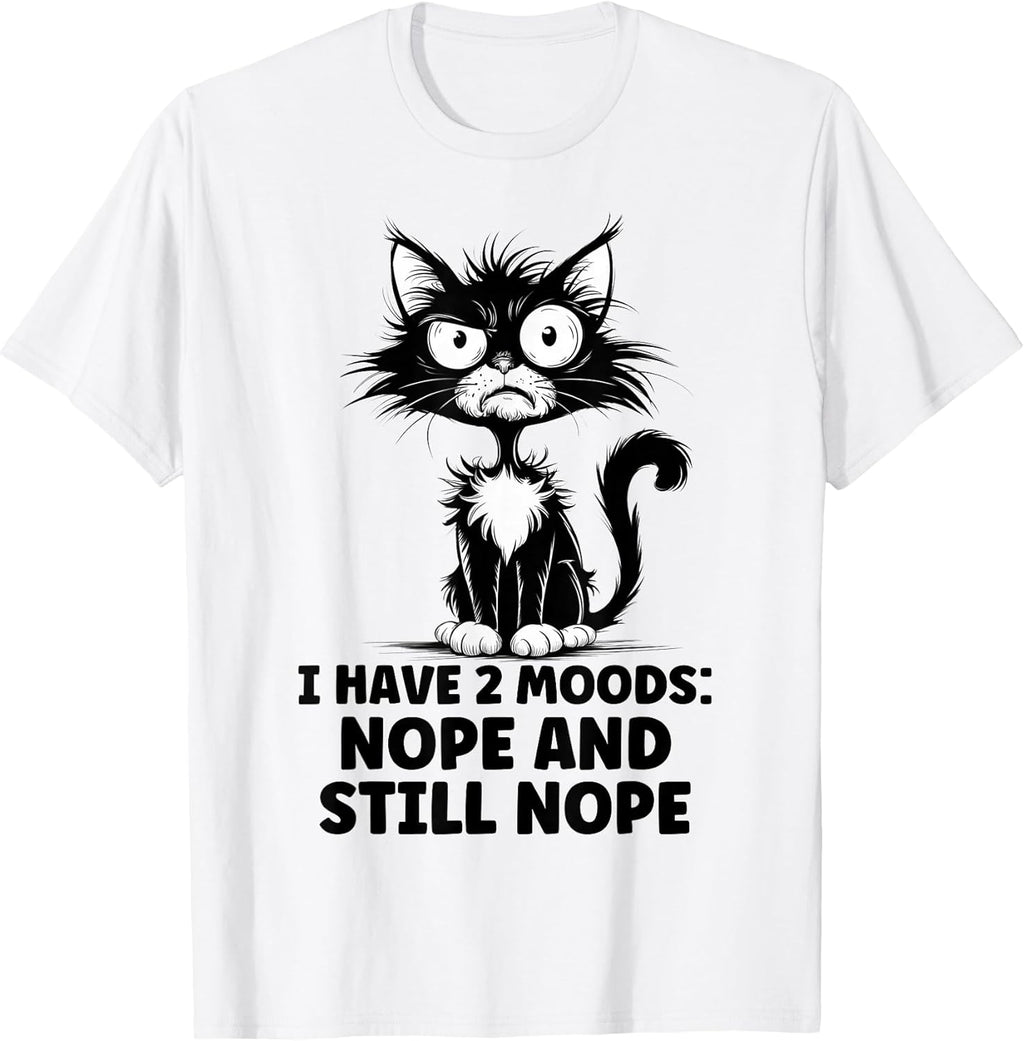 Angry Stressed Cat Funny Stress Meme Gift for Cat Lovers T-Shirt
