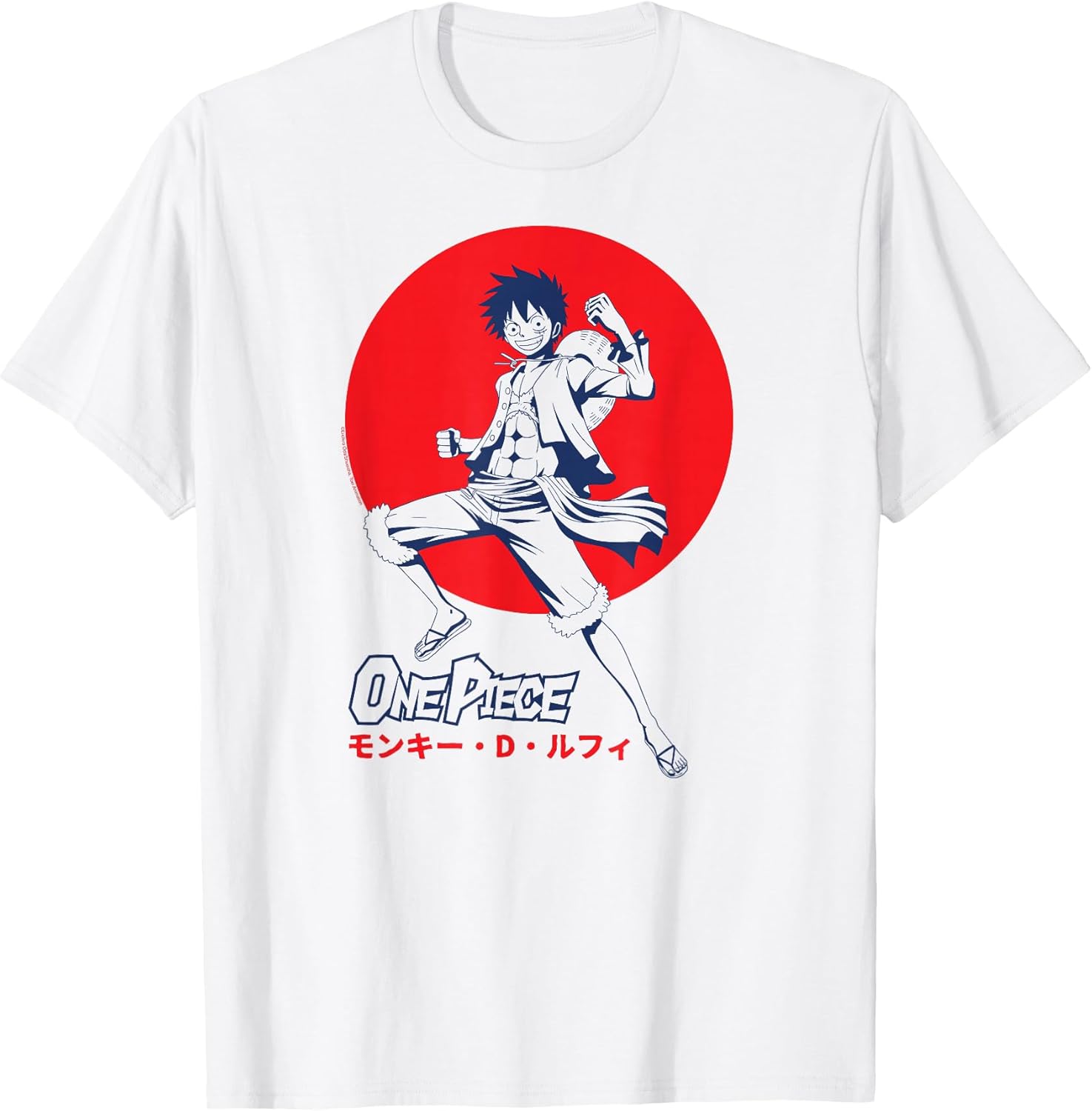 Anime Luffy D. Monkey Action Pose T-Shirt