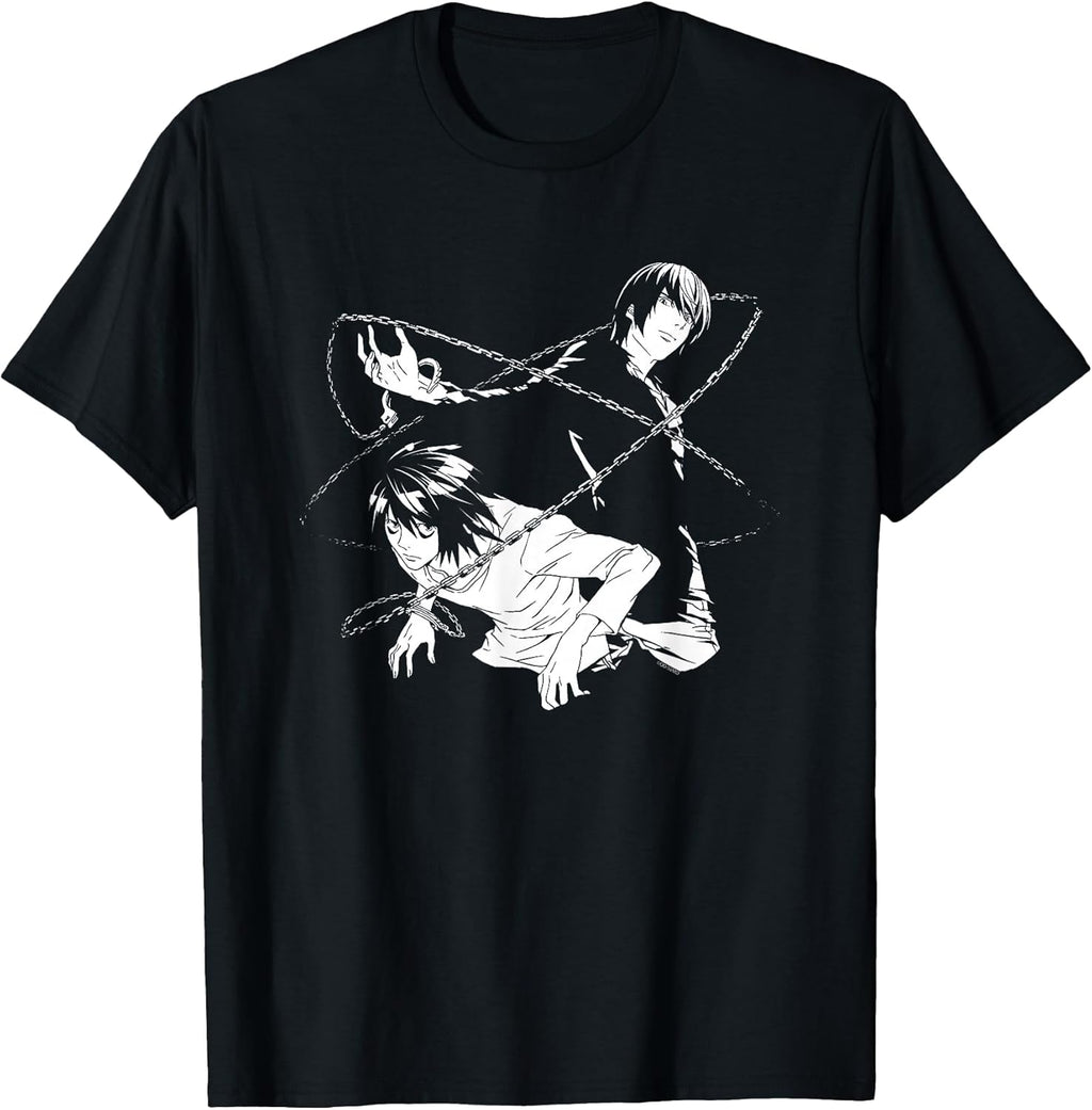 Light and L Chains Anime T-Shirt