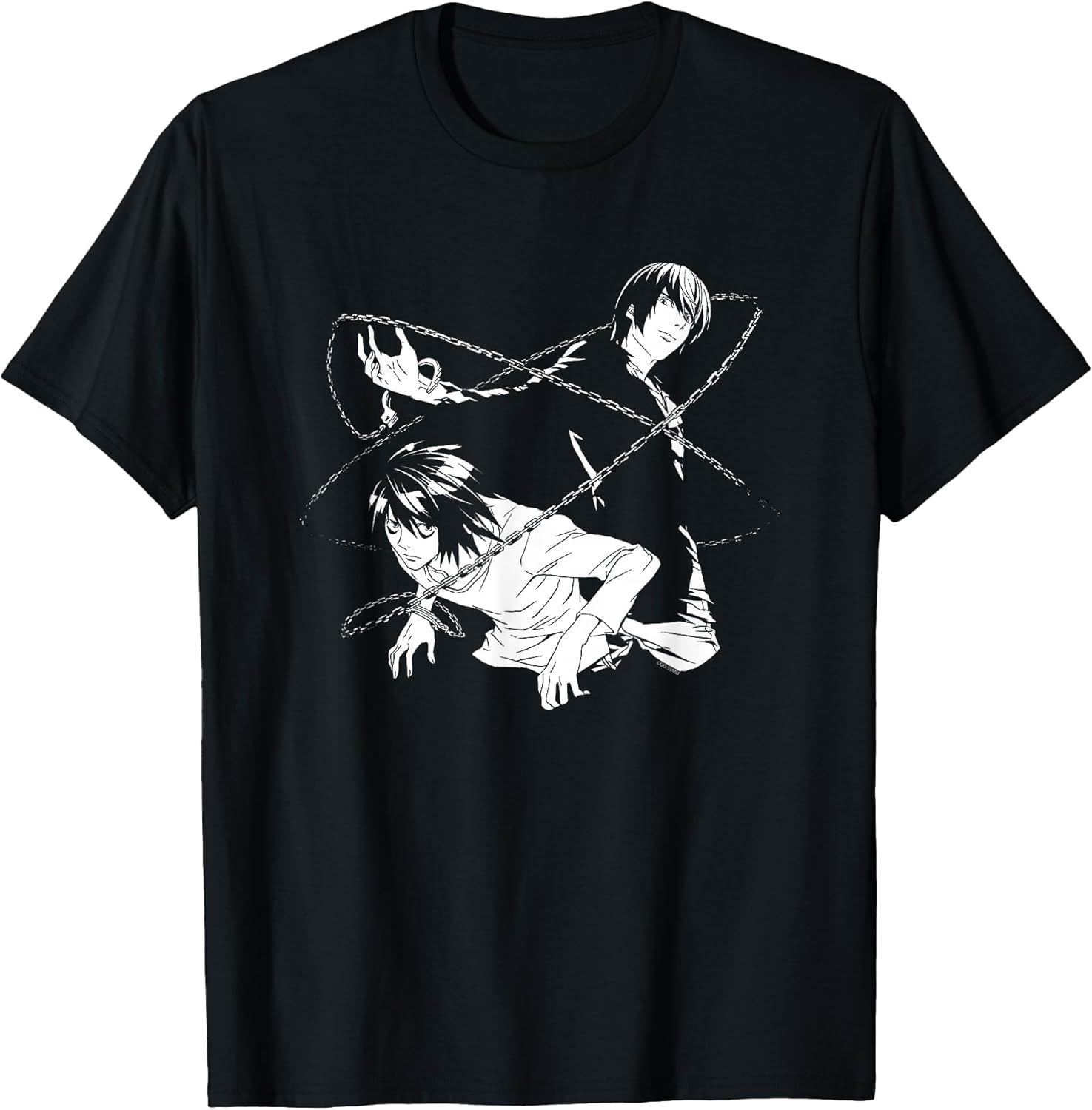 Light and L Chains Anime T-Shirt