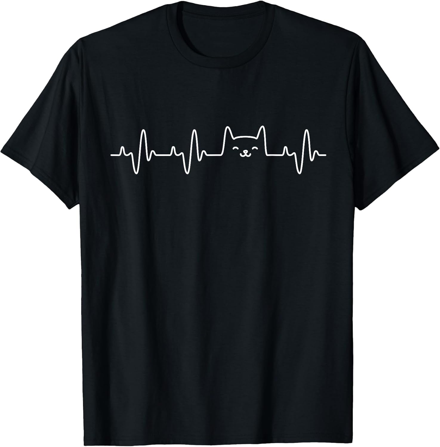Cat Heartbeat Love Cats Women's Girls Cat Lover T-Shirt