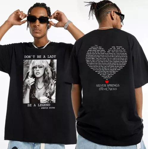 Don't Be A Lady Be A Legend Shirt, Vintage Stevie Nicks Shirt