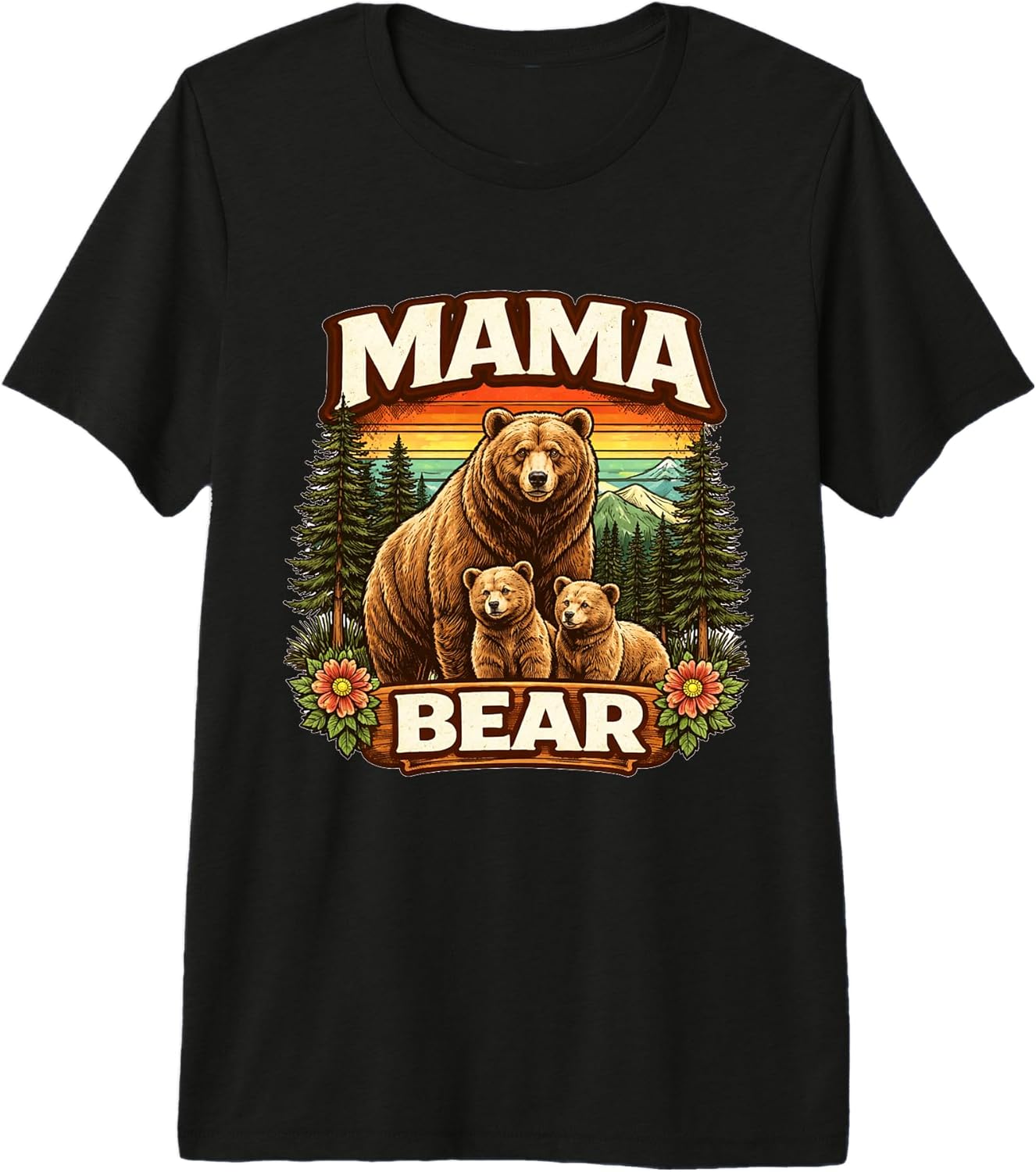 Mama Bear Family Pride Nature Mom