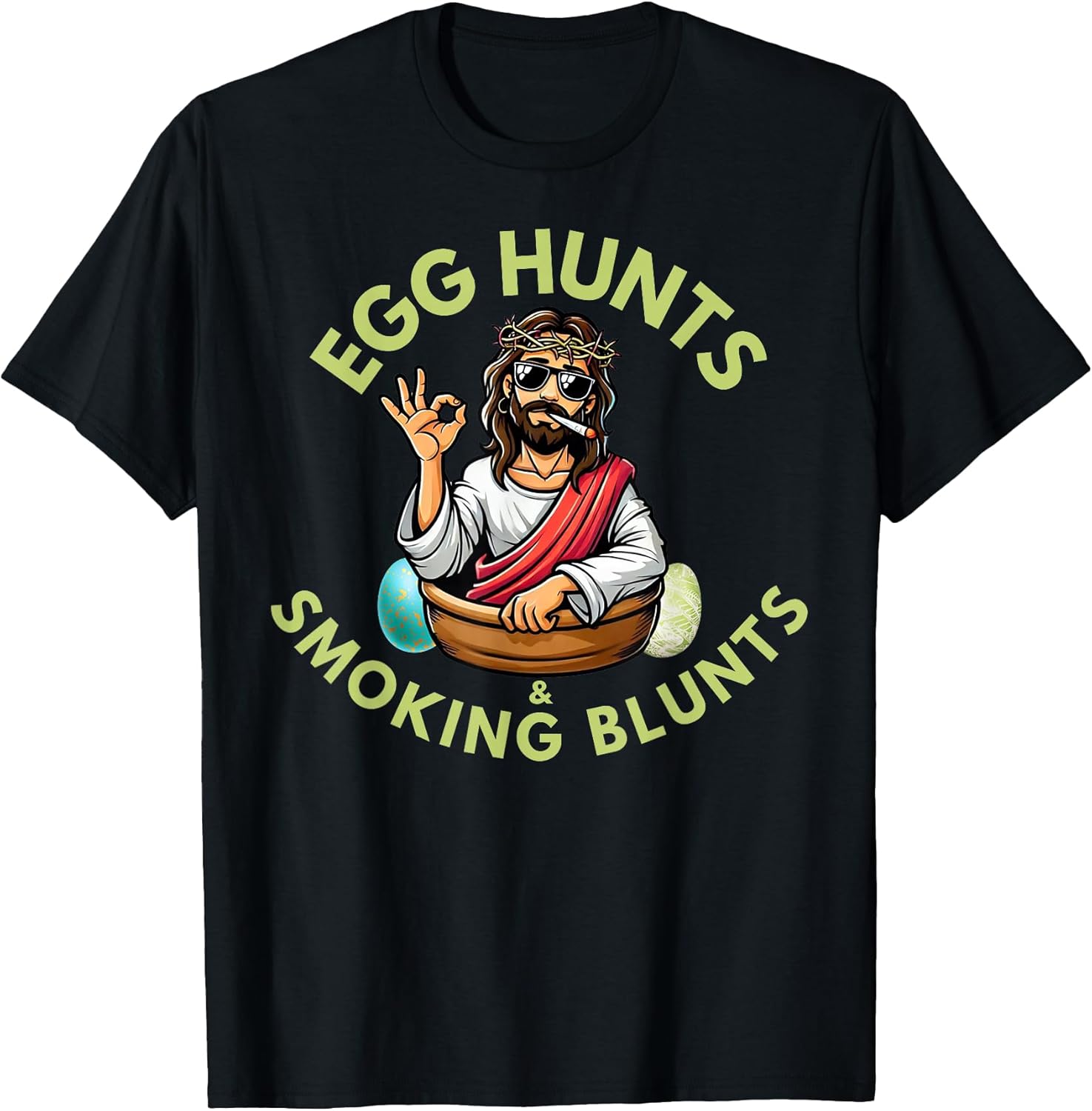 Easter 420 2025 Blunt Stoner Cannabis Weed Design