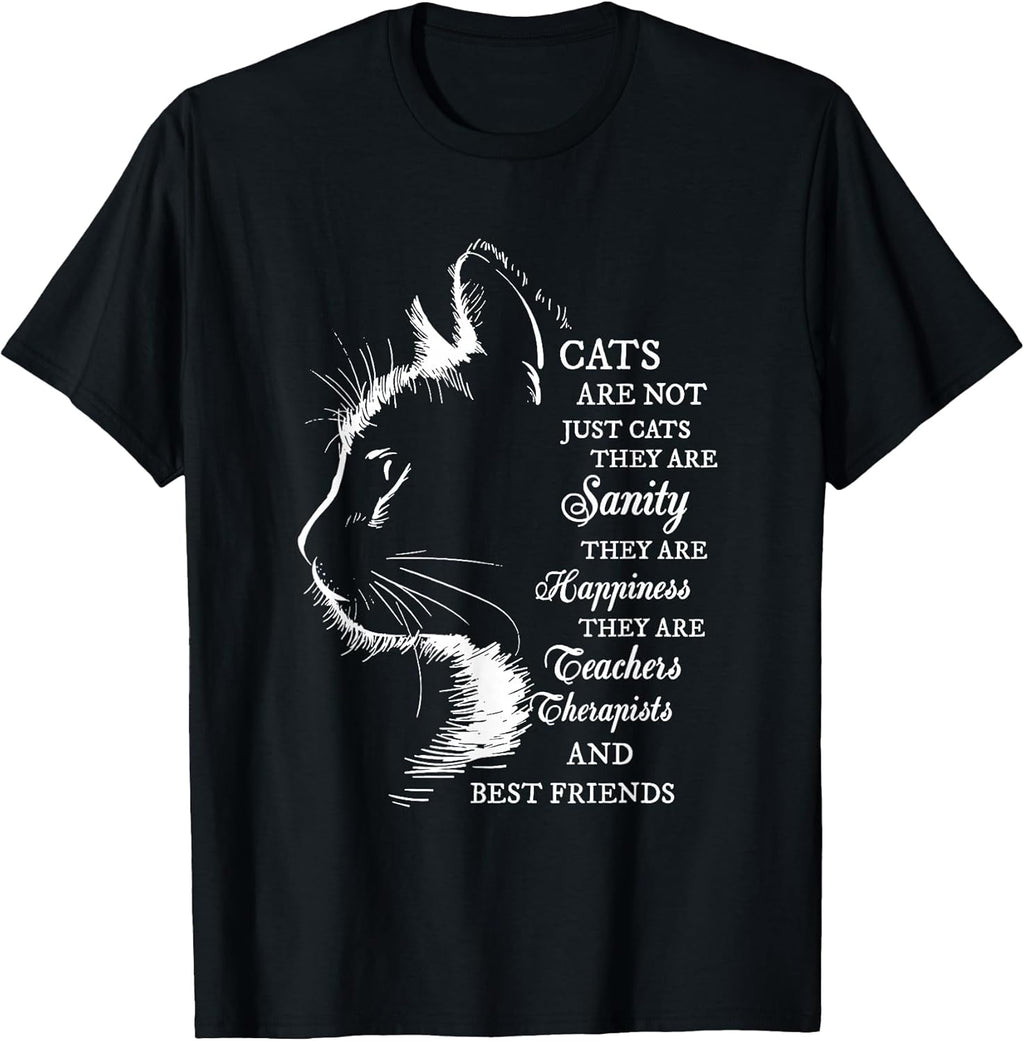 Therapy Inspirational Cat Mom Tee