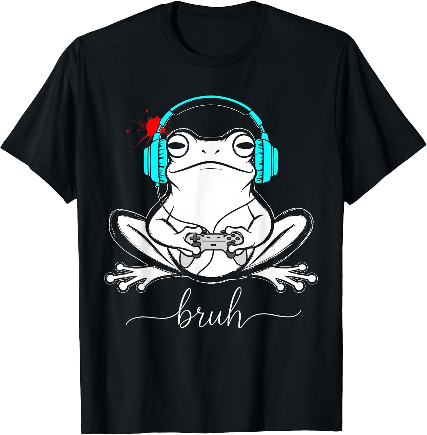 Gaming Japanese Style Shirt for Men Boys, Funny Gamer Frog T-Shirt