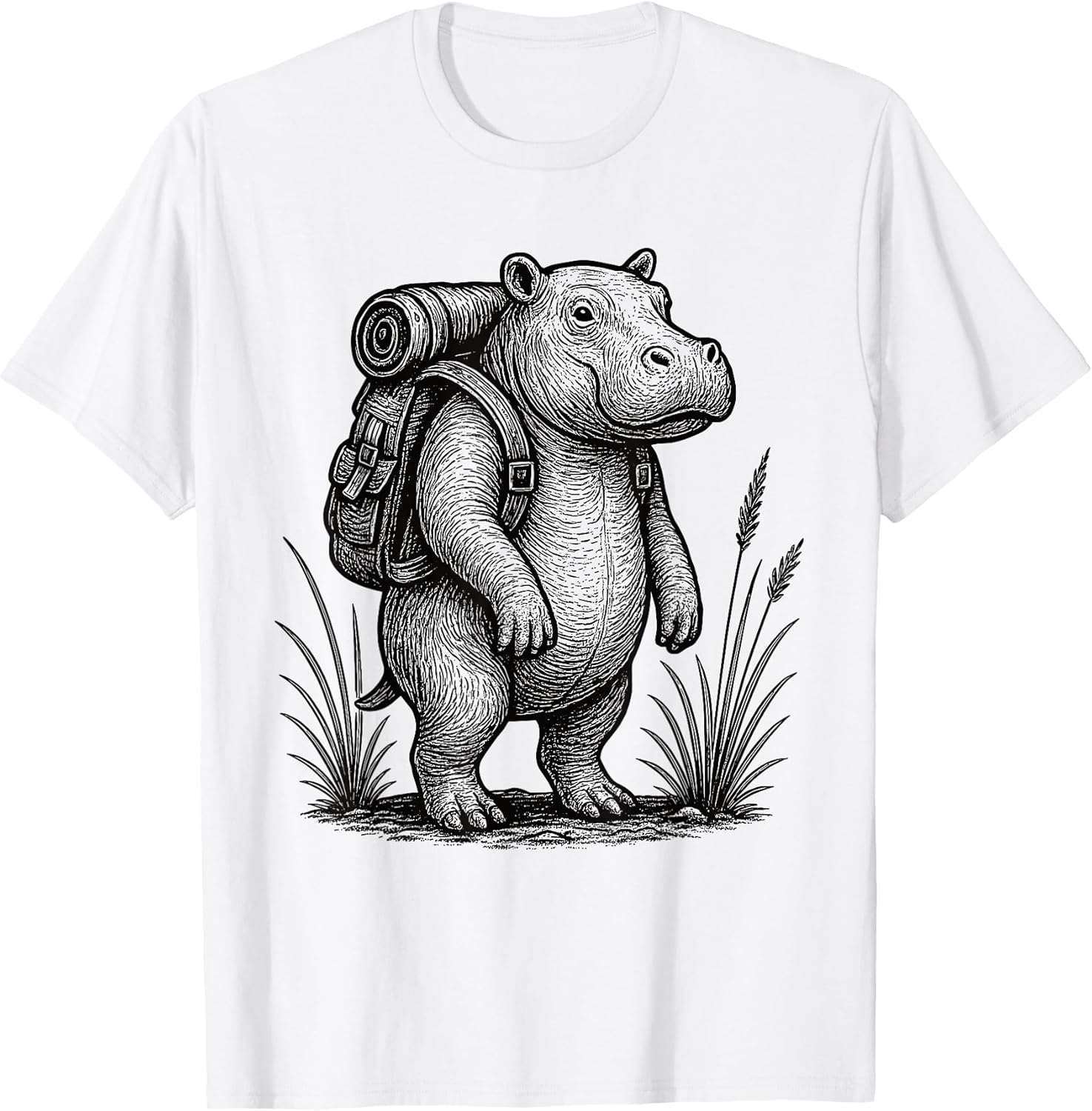 Hippo Hiker Trekking Hike Merch.
