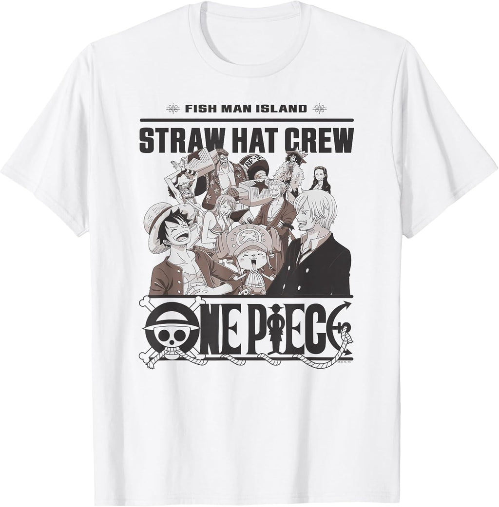Anime Straw Hat Crew Fish Man Island T-Shirt