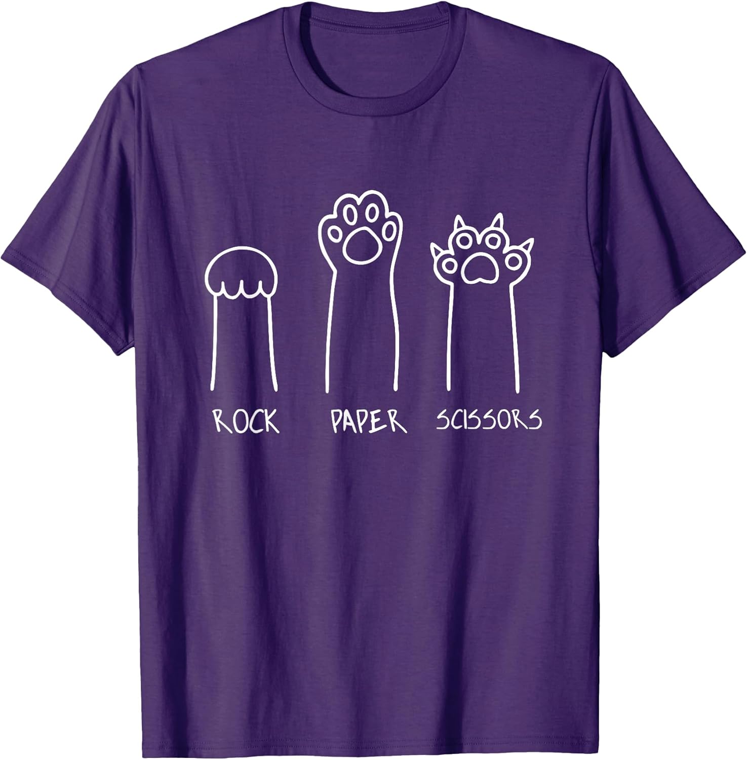 Rock Paper Scissors - Cat Lover Kitten Owner Kitty Hand Game T-Shirt