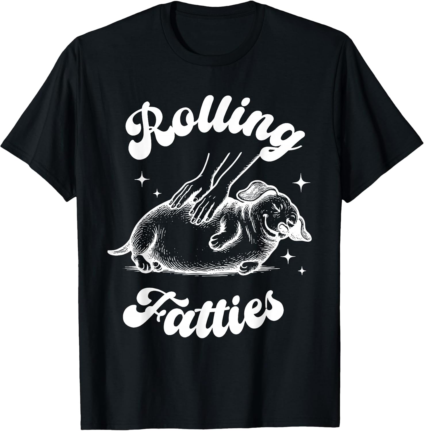 Rolling Fatties Dog Dachshund Weed Wiener Dog Lover Puppy T-Shirt