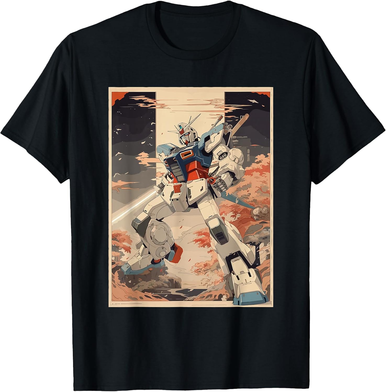 Anime Japanese Robot Giant Mecha Anime Robot Action Figure T-Shirt