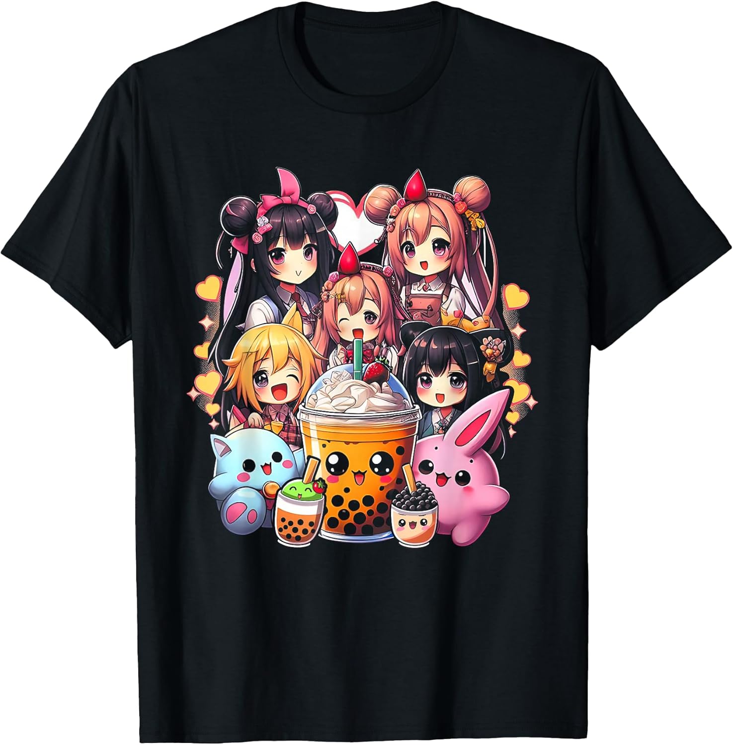 Kawaii Meme Japan Anime Bubble Tea Boba Tea Lover Japanese T-Shirt