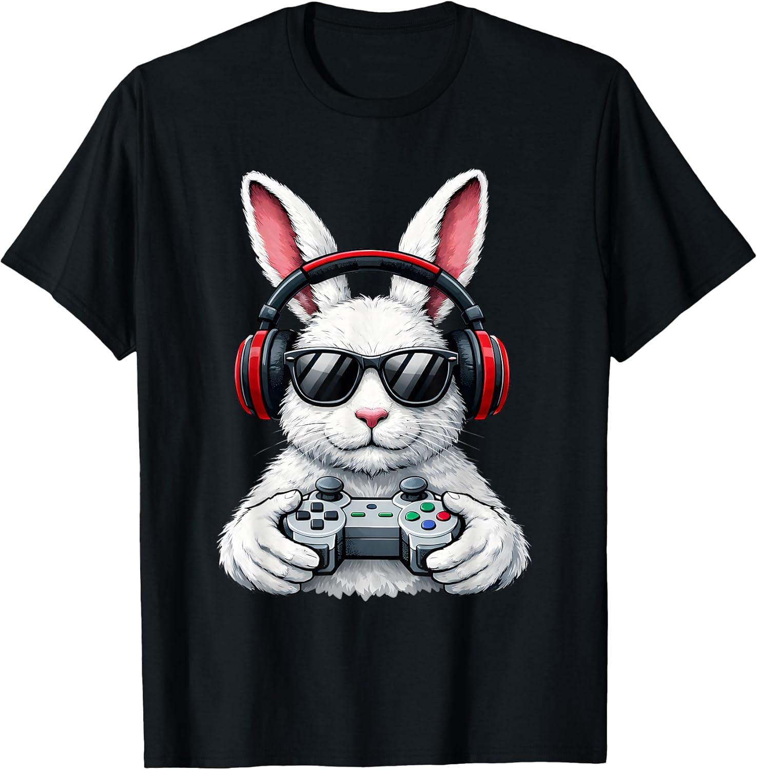 Funny Gaming Rabbit Easter Men Boy Toddler Shirts