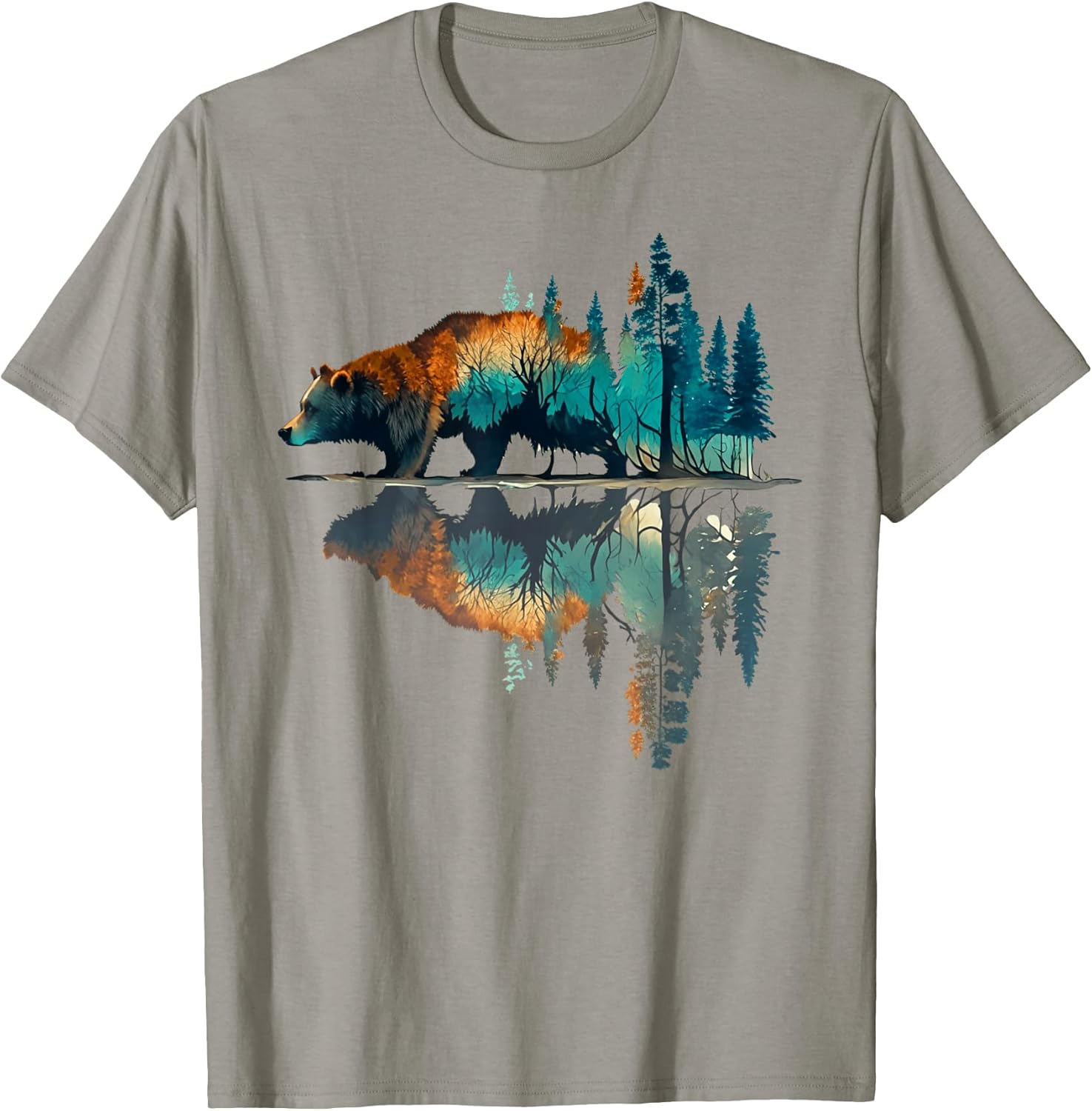 Retro Forest Mountain Wildlife Trees Gifts Idea