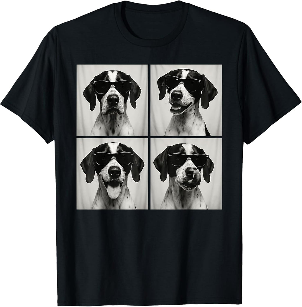 Funny English Pointer Lover Cute Dog Photo Booth T-Shirt