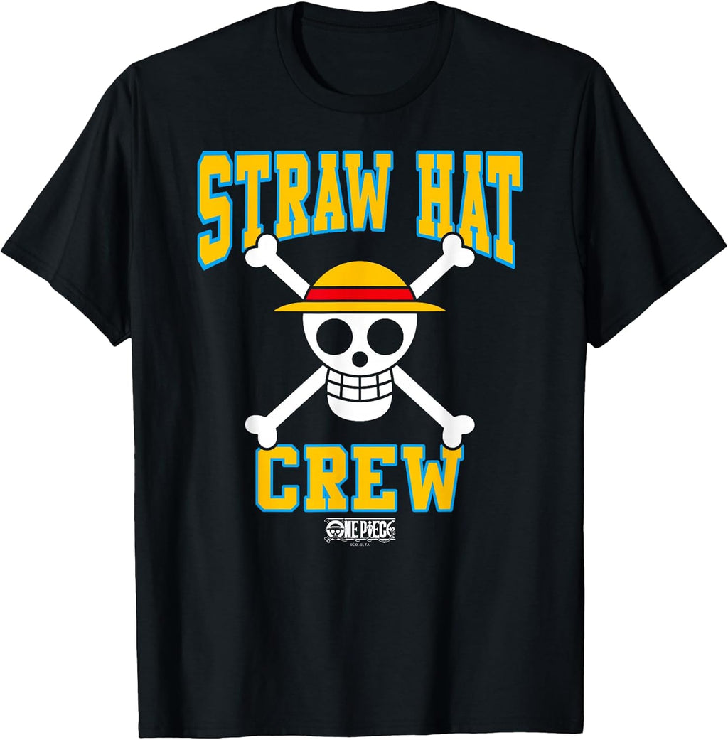 Anime Straw Hat Crew Athletic Type Jolly Rogers T-Shirt