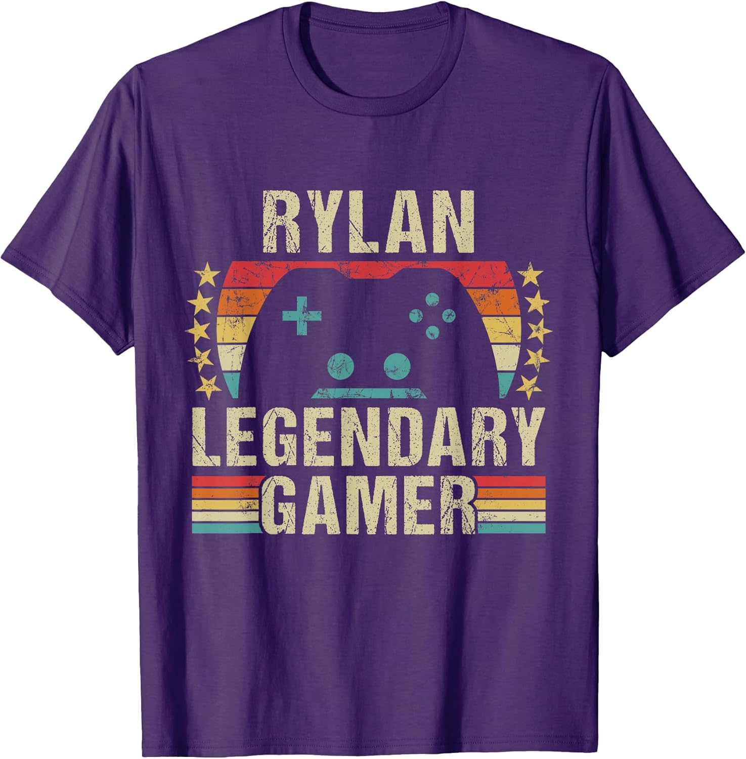 Rylan Gamer Retro Gaming Vintage Game Personalized 70s T-Shirt
