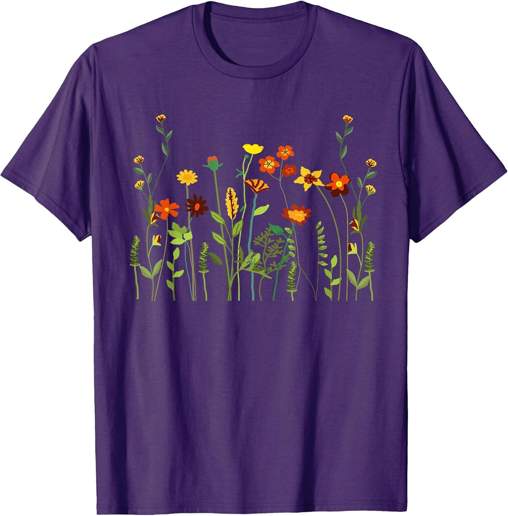 Flower Florist Women Wildflower Summer Graphic Tee