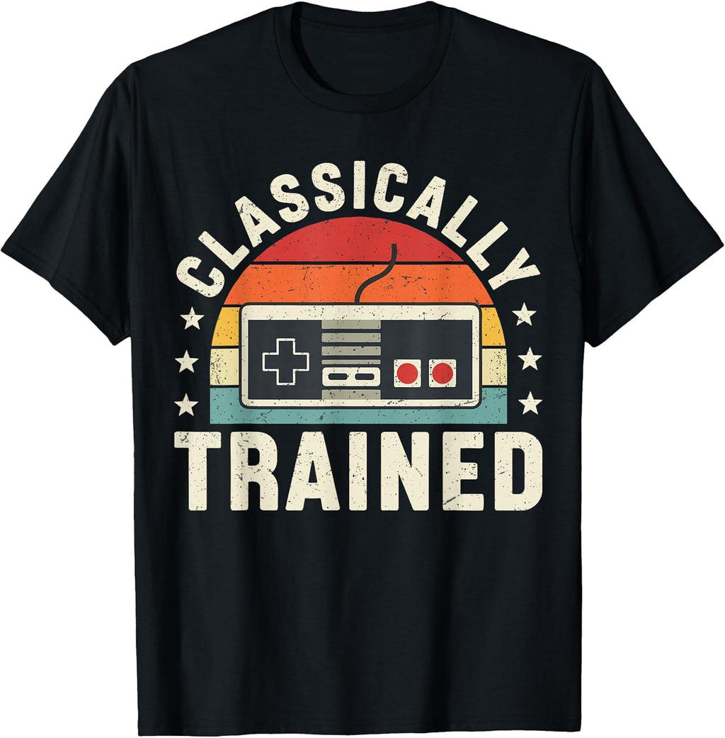 Classically Trained Arcade Gaming Controller Retro Gamers T-Shirt